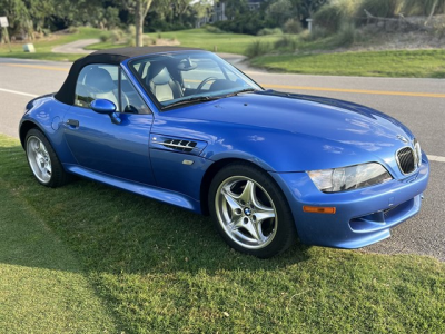 2000 BMW M Roadster in Estoril Blue Metallic over Estoril Blue & Black Nappa