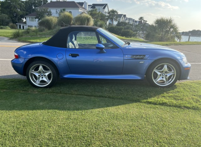 2000 BMW M Roadster in Estoril Blue Metallic over Estoril Blue & Black Nappa
