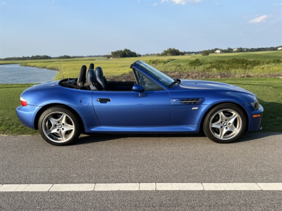 2000 BMW M Roadster in Estoril Blue Metallic over Estoril Blue & Black Nappa