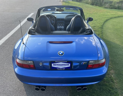 2000 BMW M Roadster in Estoril Blue Metallic over Estoril Blue & Black Nappa