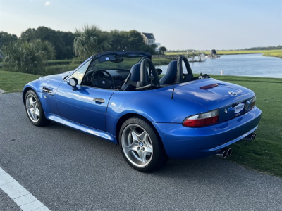 2000 BMW M Roadster in Estoril Blue Metallic over Estoril Blue & Black Nappa