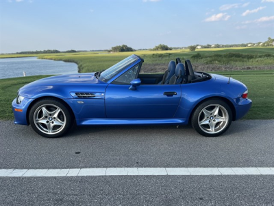 2000 BMW M Roadster in Estoril Blue Metallic over Estoril Blue & Black Nappa