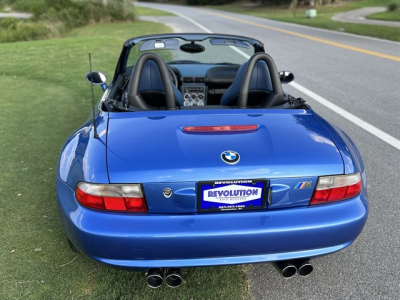 2000 BMW M Roadster in Estoril Blue Metallic over Estoril Blue & Black Nappa