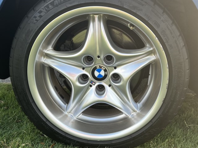 2000 BMW M Roadster in Estoril Blue Metallic over Estoril Blue & Black Nappa