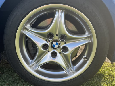 2000 BMW M Roadster in Estoril Blue Metallic over Estoril Blue & Black Nappa