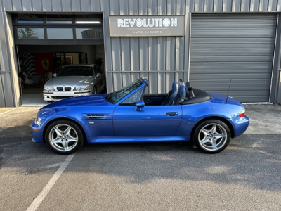 2000 BMW M Roadster in Estoril Blue Metallic over Estoril Blue & Black Nappa