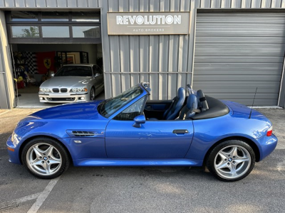 2000 BMW M Roadster in Estoril Blue Metallic over Estoril Blue & Black Nappa