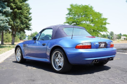 2000 BMW M Roadster in Estoril Blue Metallic over Estoril Blue & Black Nappa