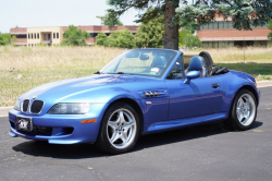 2000 BMW M Roadster in Estoril Blue Metallic over Estoril Blue & Black Nappa