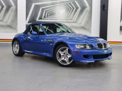 2000 BMW M Roadster in Estoril Blue Metallic over Estoril Blue & Black Nappa