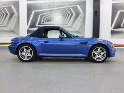 2000 BMW M Roadster in Estoril Blue Metallic over Estoril Blue & Black Nappa