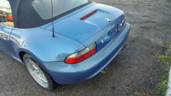 2000 BMW M Roadster in Estoril Blue Metallic over Estoril Blue & Black Nappa