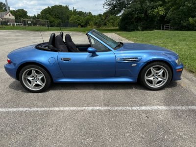 2000 BMW M Roadster in Estoril Blue Metallic over Estoril Blue & Black Nappa