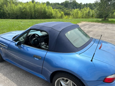 2000 BMW M Roadster in Estoril Blue Metallic over Estoril Blue & Black Nappa