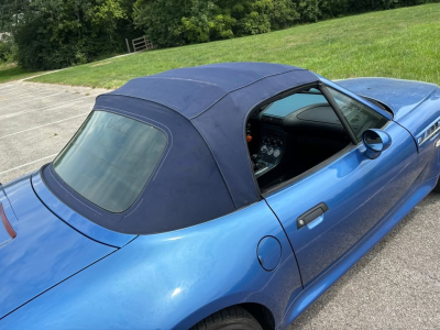 2000 BMW M Roadster in Estoril Blue Metallic over Estoril Blue & Black Nappa