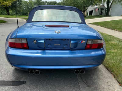 2000 BMW M Roadster in Estoril Blue Metallic over Estoril Blue & Black Nappa