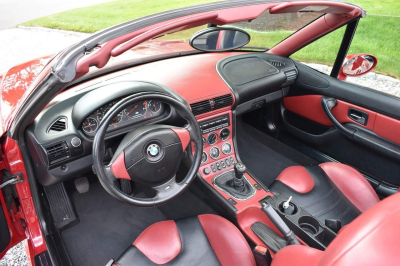 2000 BMW M Roadster in Imola Red 2 over Imola Red & Black Nappa