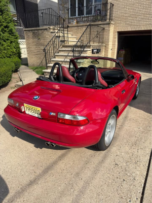 2000 BMW M Roadster in Imola Red 2 over Imola Red & Black Nappa