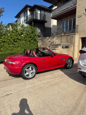 2000 BMW M Roadster in Imola Red 2 over Imola Red & Black Nappa