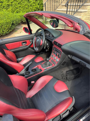 2000 BMW M Roadster in Imola Red 2 over Imola Red & Black Nappa