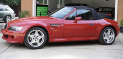 2000 BMW M Roadster in Imola Red 2 over Black Nappa