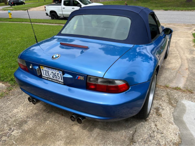 2000 BMW M Roadster in Estoril Blue Metallic over Estoril Blue & Black Nappa