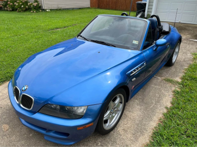 2000 BMW M Roadster in Estoril Blue Metallic over Estoril Blue & Black Nappa