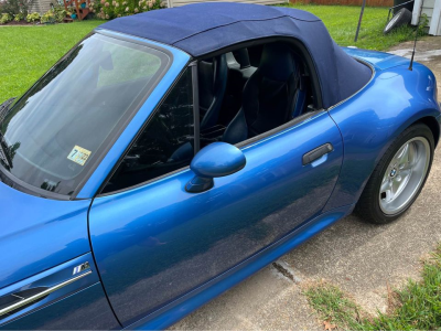 2000 BMW M Roadster in Estoril Blue Metallic over Estoril Blue & Black Nappa