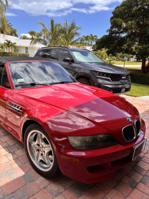 2000 BMW M Roadster in Imola Red 2 over Black Nappa