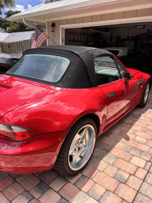 2000 BMW M Roadster in Imola Red 2 over Black Nappa