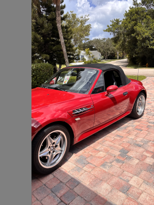 2000 BMW M Roadster in Imola Red 2 over Black Nappa