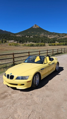 2000 BMW M Roadster in Dakar Yellow 2 over Black Nappa