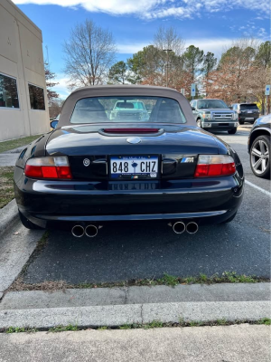 2000 BMW M Roadster in Cosmos Black Metallic over Black Nappa