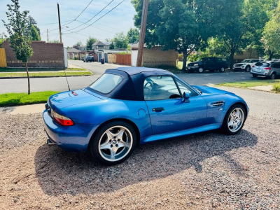 2000 BMW M Roadster in Estoril Blue Metallic over Estoril Blue & Black Nappa