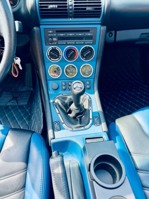 2000 BMW M Roadster in Estoril Blue Metallic over Estoril Blue & Black Nappa