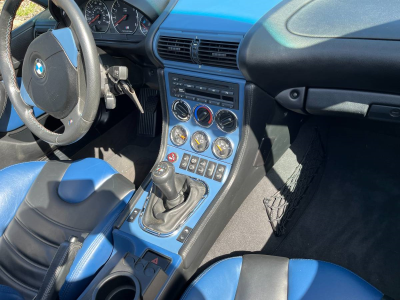 2000 BMW M Roadster in Titanium Silver Metallic over Estoril Blue & Black Nappa