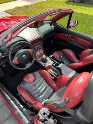 2000 BMW M Roadster in Imola Red 2 over Imola Red & Black Nappa