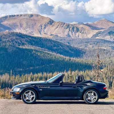 2000 BMW M Roadster in Cosmos Black Metallic over Black Nappa