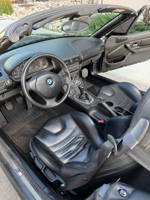 2000 BMW M Roadster in Cosmos Black Metallic over Black Nappa