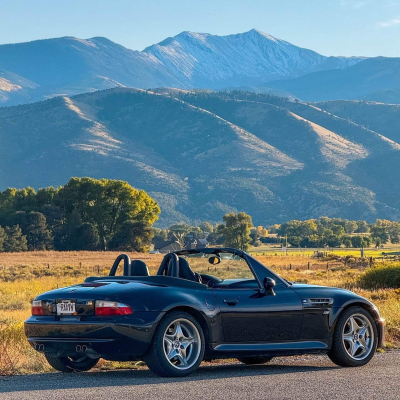 2000 BMW M Roadster in Cosmos Black Metallic over Black Nappa