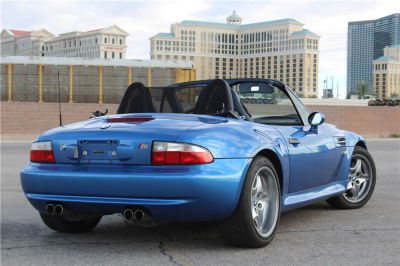 2000 BMW M Roadster in Estoril Blue Metallic over Estoril Blue & Black Nappa