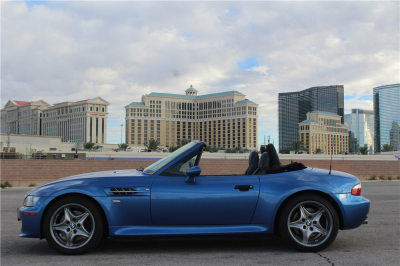 2000 BMW M Roadster in Estoril Blue Metallic over Estoril Blue & Black Nappa