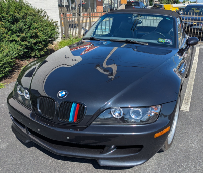 2000 BMW M Roadster in Cosmos Black Metallic over Dark Gray & Black Nappa
