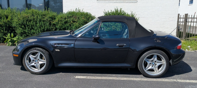 2000 BMW M Roadster in Cosmos Black Metallic over Dark Gray & Black Nappa