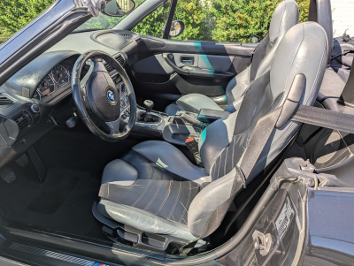 2000 BMW M Roadster in Cosmos Black Metallic over Dark Gray & Black Nappa