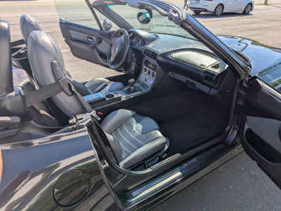 2000 BMW M Roadster in Cosmos Black Metallic over Dark Gray & Black Nappa