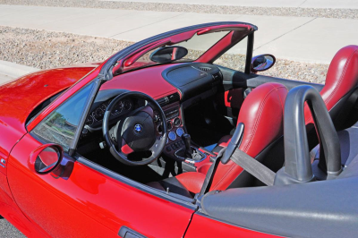 2000 BMW M Roadster in Imola Red 2 over Imola Red & Black Nappa