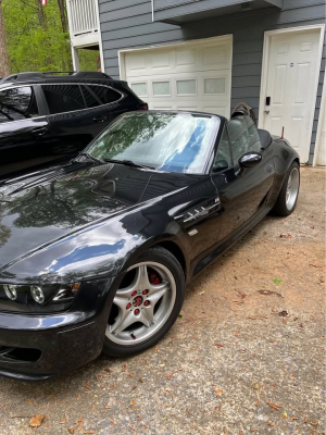 2000 BMW M Roadster in Cosmos Black Metallic over Black Nappa
