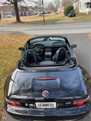2000 BMW M Roadster in Cosmos Black Metallic over Black Nappa