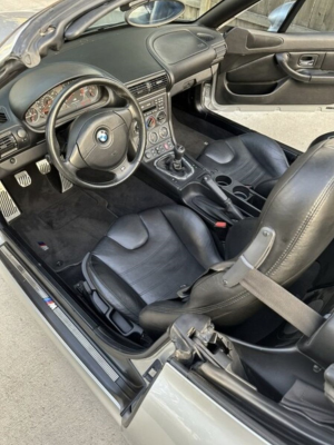 2000 BMW M Roadster in Titanium Silver Metallic over Black Nappa